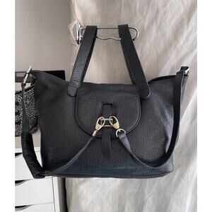 Meli Melo Black Thela Medium Handbag Shoulder Bag VGUC
